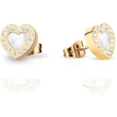BERING Pendientes para mujer en acero inoxidable dorado – BERING Pendientes para mujer en acero inoxidable dorado –