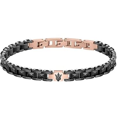 Maserati Ceramic Pulsera Hombre de acero, cerámica, IP negro, IP RG Maserati Ceramic Pulsera Hombre de acero, cerámica, IP negro, IP RG
