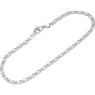 NKlaus pulsera de plata esterlina 925 19cm S curb chain diamond ladies bangle chain NKlaus pulsera de plata esterlina 925 19cm S curb chain diamond ladies bangle chain