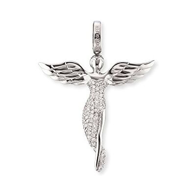 Engelsrufer Engel colgante para las mujeres Zirconia blanco plata esterlina 925 tamaño 52 mm (2,05") Engelsrufer Engel colgante para las mujeres Zirconia blanco plata esterlina 925 tamaño 52 mm (2,05")