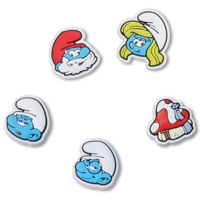 Crocs Jibbitz Charms, Pitufos, paquete de 5 Crocs Jibbitz Charms, Pitufos, paquete de 5