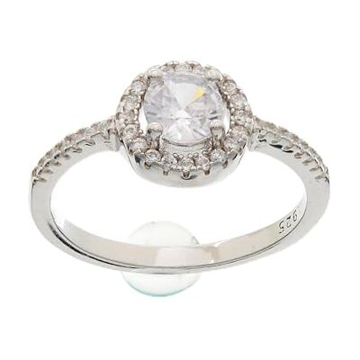 Brilio Silver Anillo Beautiful Silver Ring with zircons RI053WG Circuit: 56 mm Marca Brilio Silver Anillo Beautiful Silver Ring with zircons RI053WG Circuit: 56 mm Marca