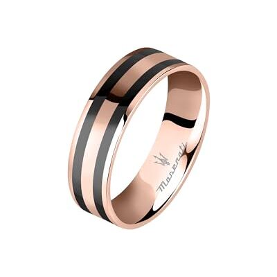 Maserati Ceramic Anillo Hombre de Acero, cerámica, PVD Oro rosa, smalto JM223ATZ24019 Maserati Ceramic Anillo Hombre de Acero, cerámica, PVD Oro rosa, smalto JM223ATZ24019