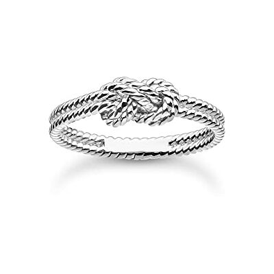 Thomas Sabo anillo cuerda con nudos plata de ley 925 Thomas Sabo anillo cuerda con nudos plata de ley 925