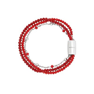 BREIL Joya colección magnética System, pulseras de mujer de acero color plata talla 19,5 con cristal BREIL Joya colección magnética System, pulseras de mujer de acero color plata talla 19,5 con cristal