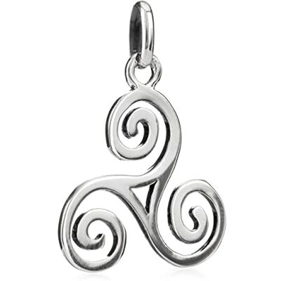 NKlaus Triskelion escandinavo 17mm Plata 925 Cadena Celta Colgante Oxidado 3053 NKlaus Triskelion escandinavo 17mm Plata 925 Cadena Celta Colgante Oxidado 3053