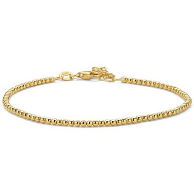 MIORE Pulsera Mujer Plata 925 Chapada en Oro de 18 Quilates, Pulsera Plata Mujer con Bolas, 18+3cm Cadena de Mano con Colgante de Bolas, Joyería Hipoalergénica con Joyero, Hecha a Mano en Italia MIORE Pulsera Mujer Plata 925 Chapada en Oro de 18 Quilates, Pulsera Plata Mujer con Bolas, 18+3cm Cadena de Mano con Colgante de Bolas, Joyería Hipoalergénica con Joyero, Hecha a Mano en Italia
