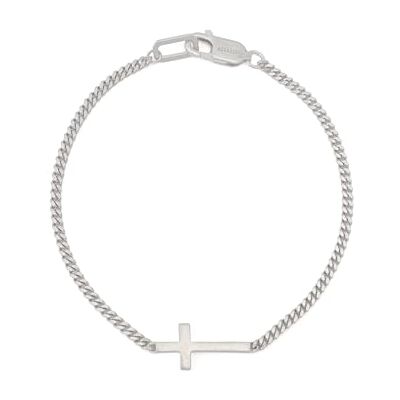 AllSaints Pulsera Gabe Cross para hombre de . Joya con cadena de eslabones y charm de cruz. Diseño atemporal con cierre de mosquetón. Plata de ley AllSaints Pulsera Gabe Cross para hombre de . Joya con cadena de eslabones y charm de cruz. Diseño atemporal con cierre de mosquetón. Plata de ley
