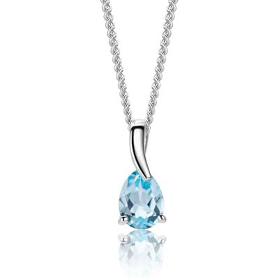 MIORE Collares Mujer, Colgante Oro Blanco/Amarillo de 9 ct 375, Gemas Zafiro/Rubí/Esmeralda/Topacio/Amatista/Aguamarina con Cadena Plata Chapada en Oro o Plata de Ley de 45 cm, Hipoalergénicos MIORE Collares Mujer, Colgante Oro Blanco/Amarillo de 9 ct 375, Gemas Zafiro/Rubí/Esmeralda/Topacio/Amatista/Aguamarina con Cadena Plata Chapada en Oro o Plata de Ley de 45 cm, Hipoalergénicos