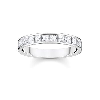 Thomas Sabo Anillo de Piedras Blancas Pavé Plata Reciclada 925 Plata de Ley Circonita, Talla 54, , 54, Metales Preciosos, Circonia cúbica Thomas Sabo Anillo de Piedras Blancas Pavé Plata Reciclada 925 Plata de Ley Circonita, Talla 54, , 54, Metales Preciosos, Circonia cúbica