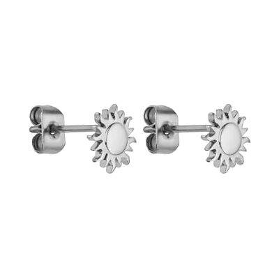 Purelei ® Elegantes pendientes de sol para mujer, chapados en oro de 18 quilates, acero inoxidable, delicados y ligeros (7,5 mm) Purelei ® Elegantes pendientes de sol para mujer, chapados en oro de 18 quilates, acero inoxidable, delicados y ligeros (7,5 mm)