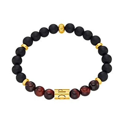 Joop! brazalete de acero inoxidable para hombre, 18,5 cm, dorado, Se entrega en estuche de regalo Joop! brazalete de acero inoxidable para hombre, 18,5 cm, dorado, Se entrega en estuche de regalo