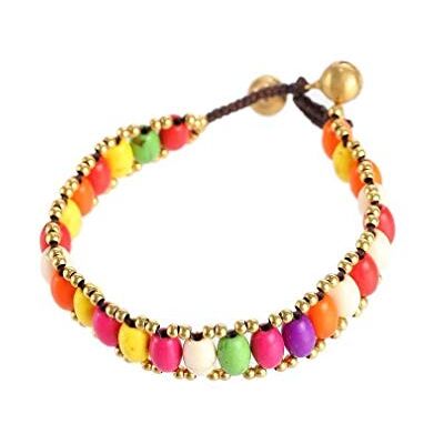 lachineuse Pulsera tibetana Fantasía Multicolor Cuentas de Cerámica Largo 19 cm Placer y Tradición Étnica lachineuse Pulsera tibetana Fantasía Multicolor Cuentas de Cerámica Largo 19 cm Placer y Tradición Étnica