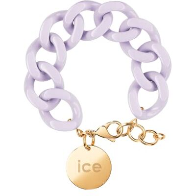 ICE-WATCH ICE Jewellery, Chain bracelet, Lavender, Pulsera de malla malva XL para mujer con medalla de oro () ICE-WATCH ICE Jewellery, Chain bracelet, Lavender, Pulsera de malla malva XL para mujer con medalla de oro ()