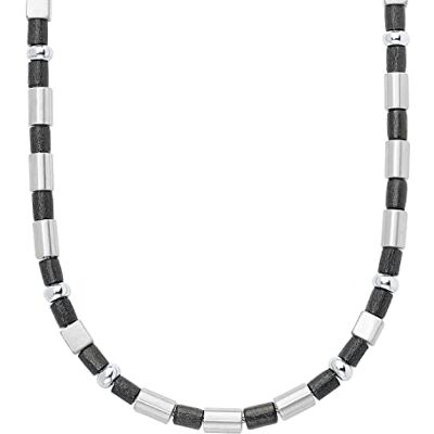 s.Oliver collar de acero inoxidable de madera collar de los hombres, 45 cm, plata, viene en caja de regalo de joyería s.Oliver collar de acero inoxidable de madera collar de los hombres, 45 cm, plata, viene en caja de regalo de joyería