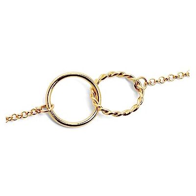SINGULARU Pulsera Circles Twist Pulsera en Latón con Acabado en Baño en Oro de 18Kt o Rodio Talla Unica Largo de cadena 19 cm Joyas para Mujer Hecho en España SINGULARU Pulsera Circles Twist Pulsera en Latón con Acabado en Baño en Oro de 18Kt o Rodio Talla Unica Largo de cadena 19 cm Joyas para Mujer Hecho en España