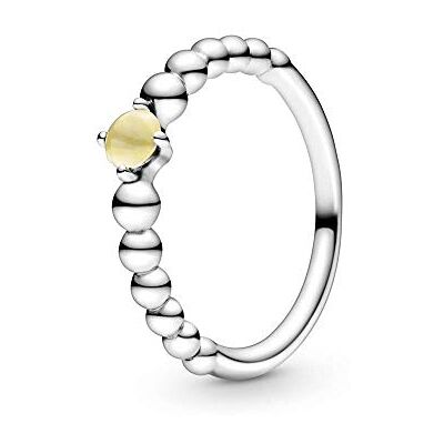 PANDORA Anillo Solitario plata de ley sin PANDORA Anillo Solitario plata de ley sin