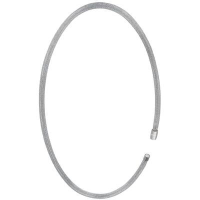 BREIL Collar Mujer Elemento XL Soft Colección MAGNETICA SYSTEM Collar Largo Elemento en Malla de Acero Plateado Transformable y Combinable con Otros Elementos de la Colección 80 cm BREIL Collar Mujer Elemento XL Soft Colección MAGNETICA SYSTEM Collar Largo Elemento en Malla de Acero Plateado Transformable y Combinable con Otros Elementos de la Colección 80 cm