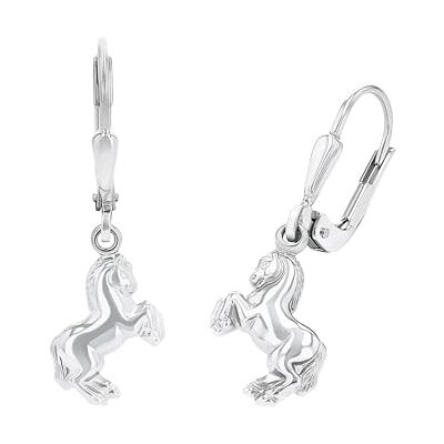 amor earrings 925 sterling silver girl children earrings, with cubic zirconia synth, silver, Comes in jewelry gift box amor earrings 925 sterling silver girl children earrings, with cubic zirconia synth, silver, Comes in jewelry gift box