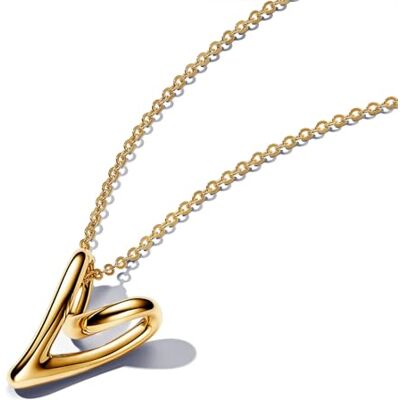 PANDORA Organisch Geformtes Herz Anhänger-Halskette -70 Cadena de Cuello para Mujeres PANDORA Organisch Geformtes Herz Anhänger-Halskette -70 Cadena de Cuello para Mujeres