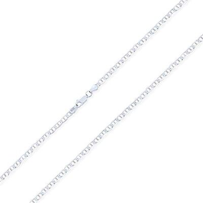 Bling Jewelry Collar de cadena de plata de ley 925 de calibre 80 para hombres y mujeres, fabricado en Italia de 16, 18, 20, 24 pulgadas Bling Jewelry Collar de cadena de plata de ley 925 de calibre 80 para hombres y mujeres, fabricado en Italia de 16, 18, 20, 24 pulgadas