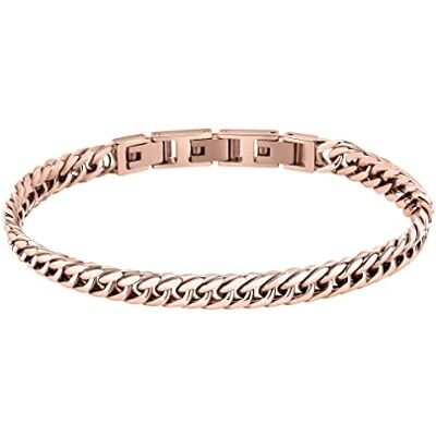 Morellato Cadenas pulsera hombre de acero, oro rosa PVD – SATX20 Morellato Cadenas pulsera hombre de acero, oro rosa PVD – SATX20