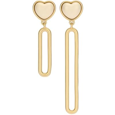 THUN Pendientes colgantes asimétricos corazón THUN Pendientes colgantes asimétricos corazón