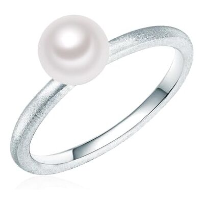 Valero Pearls Anillo embellecido con Perlas de agua dulce, matizado 925 Plata esterlina Pearl Jewellery complementos de mujer En diferentes tamaños, Anillo de Plata esterlina 60201736 Valero Pearls Anillo embellecido con Perlas de agua dulce, matizado 925 Plata esterlina Pearl Jewellery complementos de mujer En diferentes tamaños, Anillo de Plata esterlina 60201736