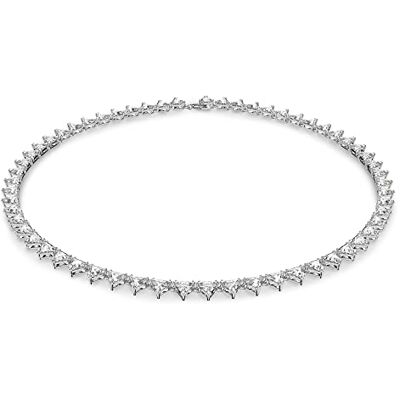 Swarovski Collar de Cristales Ortyx para Mujer, con Baño de Rodio, Cristales Blancos, Colección Ortyx de Swarovski Collar de Cristales Ortyx para Mujer, con Baño de Rodio, Cristales Blancos, Colección Ortyx de