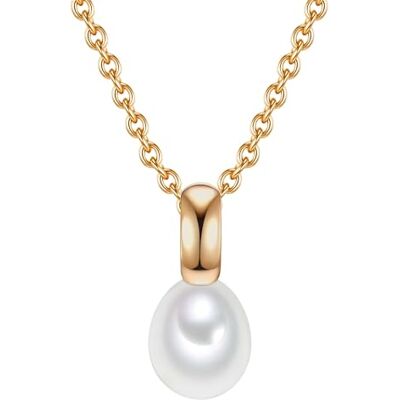 Valero Pearls Collar para Mujer Plata de ley 925 Perlas de agua dulce de cultivo Cadena de ancla Valero Pearls Collar para Mujer Plata de ley 925 Perlas de agua dulce de cultivo Cadena de ancla