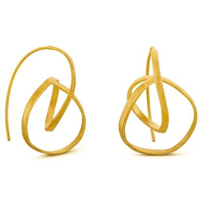 PENDIENTES DORADOS EMBOLIC Diseñado por Cristina Julià Joidart Colección Embolic Latón con baño de oro PENDIENTES DORADOS EMBOLIC Diseñado por Cristina Julià Joidart Colección Embolic Latón con baño de oro