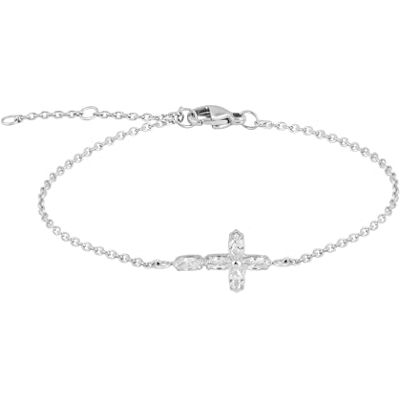 Tamaris Pulsera elegante de acero inoxidable pulido – plata – cadena de ancla ajustable hasta 21 cm – resistente al agua y agradable para la piel Tamaris Pulsera elegante de acero inoxidable pulido – plata – cadena de ancla ajustable hasta 21 cm – resistente al agua y agradable para la piel