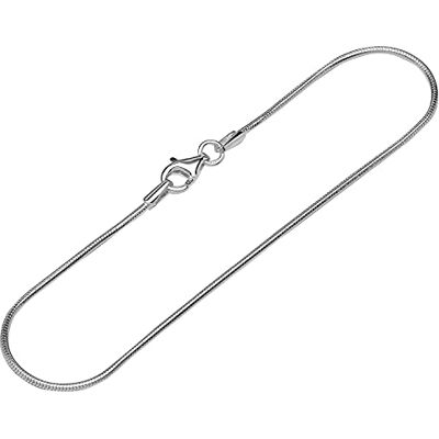 NKlaus pulsera de plata de ley 925 19cm cadena de serpiente redonda de diseño de las señoras cadena de pulsera NKlaus pulsera de plata de ley 925 19cm cadena de serpiente redonda de diseño de las señoras cadena de pulsera