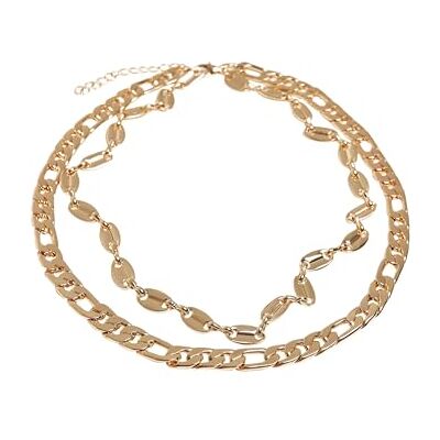 Urban Classics Collar unisex de capas básico, cadena de bisutería para hombres y mujeres en oro o plata, talla única, talla única, Hierro, No es una piedra preciosa Urban Classics Collar unisex de capas básico, cadena de bisutería para hombres y mujeres en oro o plata, talla única, talla única, Hierro, No es una piedra preciosa