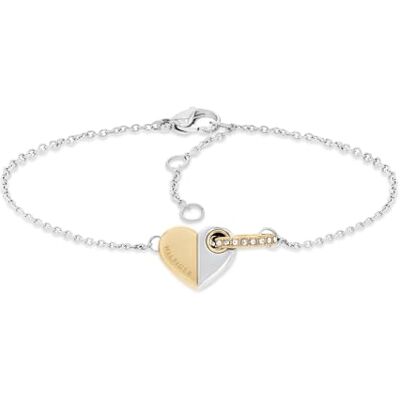 Tommy Hilfiger Jewelry Pulsera de Cadena para Mujer con un Charm de Corazón Tommy Hilfiger Jewelry Pulsera de Cadena para Mujer con un Charm de Corazón