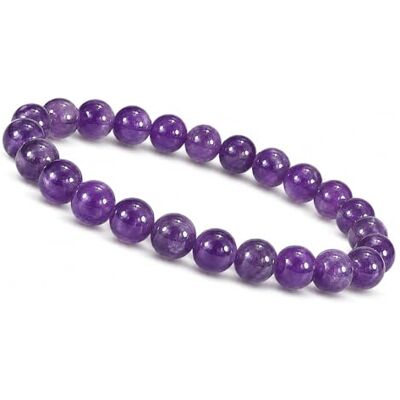 Unique Pulsera de amatista chakra para hombre y mujer, pulsera de perlas de 8 mm, piedras naturales auténticas, pulsera de bolas, piedras curativas, yoga, meditación Unique Pulsera de amatista chakra para hombre y mujer, pulsera de perlas de 8 mm, piedras naturales auténticas, pulsera de bolas, piedras curativas, yoga, meditación