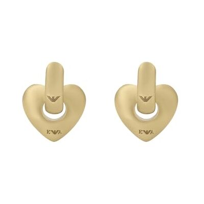 Giorgio Armani Pendientes de mujer de acero inoxidable o latón, con cierre Huggie o de aro Giorgio Armani Pendientes de mujer de acero inoxidable o latón, con cierre Huggie o de aro