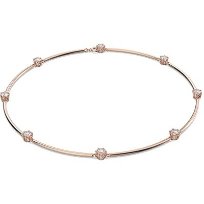 Swarovski Gargantilla Constella para Mujer, con Cristales Blancos Talla Redonda, Baño Tono Oro Rosa, Colección Constella de Swarovski Gargantilla Constella para Mujer, con Cristales Blancos Talla Redonda, Baño Tono Oro Rosa, Colección Constella de