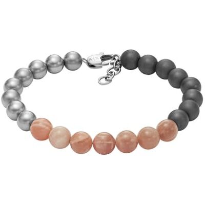 Giorgio Armani Hombre Pulsera de piedras semipreciosas o acero inoxidable con cierre de mosquetón Giorgio Armani Hombre Pulsera de piedras semipreciosas o acero inoxidable con cierre de mosquetón