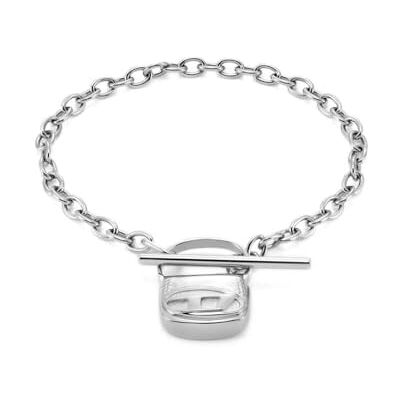 Diesel Men's Stainless Steel with Toggle clasp closure bracelet Diesel Men's Stainless Steel with Toggle clasp closure bracelet