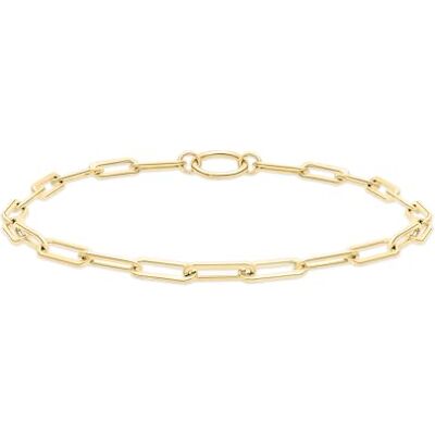 Tamaris Anklet – Elegante tobillera de acero inoxidable pulido – IP Gold – Cadena de eslabones ajustable hasta 25 cm – resistente al agua y respetuosa con la piel Tamaris Anklet – Elegante tobillera de acero inoxidable pulido – IP Gold – Cadena de eslabones ajustable hasta 25 cm – resistente al agua y respetuosa con la piel