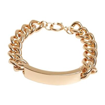 Urban Classics Accesorios Pulsera Placa, S/M, Acero inoxidable Urban Classics Accesorios Pulsera Placa, S/M, Acero inoxidable