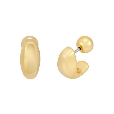 Michael Kors Premium Pendiente de latón en tono dorado para mujer, Michael Kors Premium Pendiente de latón en tono dorado para mujer,