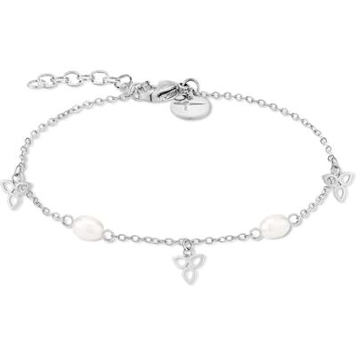 Tamaris Pearl Flower Bracelet Pulsera con circonitas y colgantes de acero inoxidable Tamaris Pearl Flower Bracelet Pulsera con circonitas y colgantes de acero inoxidable
