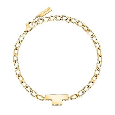 Trussardi T-Logo TJAXC29 Pulsera para mujer de acero, circonitas Trussardi T-Logo TJAXC29 Pulsera para mujer de acero, circonitas