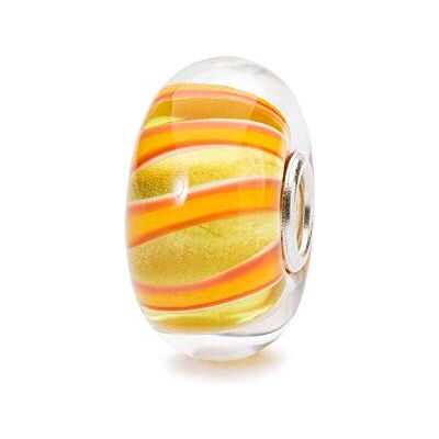 Trollbeads Dream Stripe Cuenta de cristal, talla única, Vidrio, No es una piedra preciosa Trollbeads Dream Stripe Cuenta de cristal, talla única, Vidrio, No es una piedra preciosa