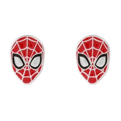 Disney Marvel Spiderman Pendientes de tuerca de plata de ley esmaltados con dibujos animados Disney Marvel Spiderman Pendientes de tuerca de plata de ley esmaltados con dibujos animados