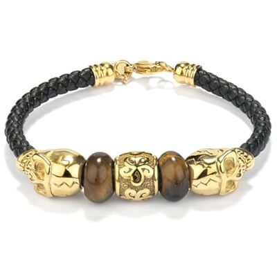 Radiant Pulsera Hombre Pirate Abalorios Oro Radiant Pulsera Hombre Pirate Abalorios Oro