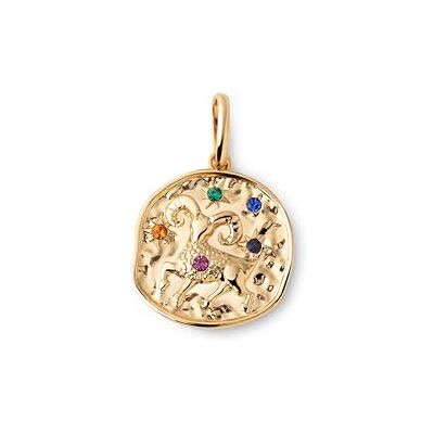 SINGULARU Charm Organic Colors Zodiaco. Colgante en Latón con Acabado Baño de Oro de 18Kt. Charm Combinable con Collar. Joyas para Mujer. Aries SINGULARU Charm Organic Colors Zodiaco. Colgante en Latón con Acabado Baño de Oro de 18Kt. Charm Combinable con Collar. Joyas para Mujer. Aries