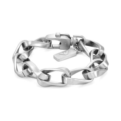Giorgio Armani Pulsera para Hombre en Tono Plateado, Giorgio Armani Pulsera para Hombre en Tono Plateado,